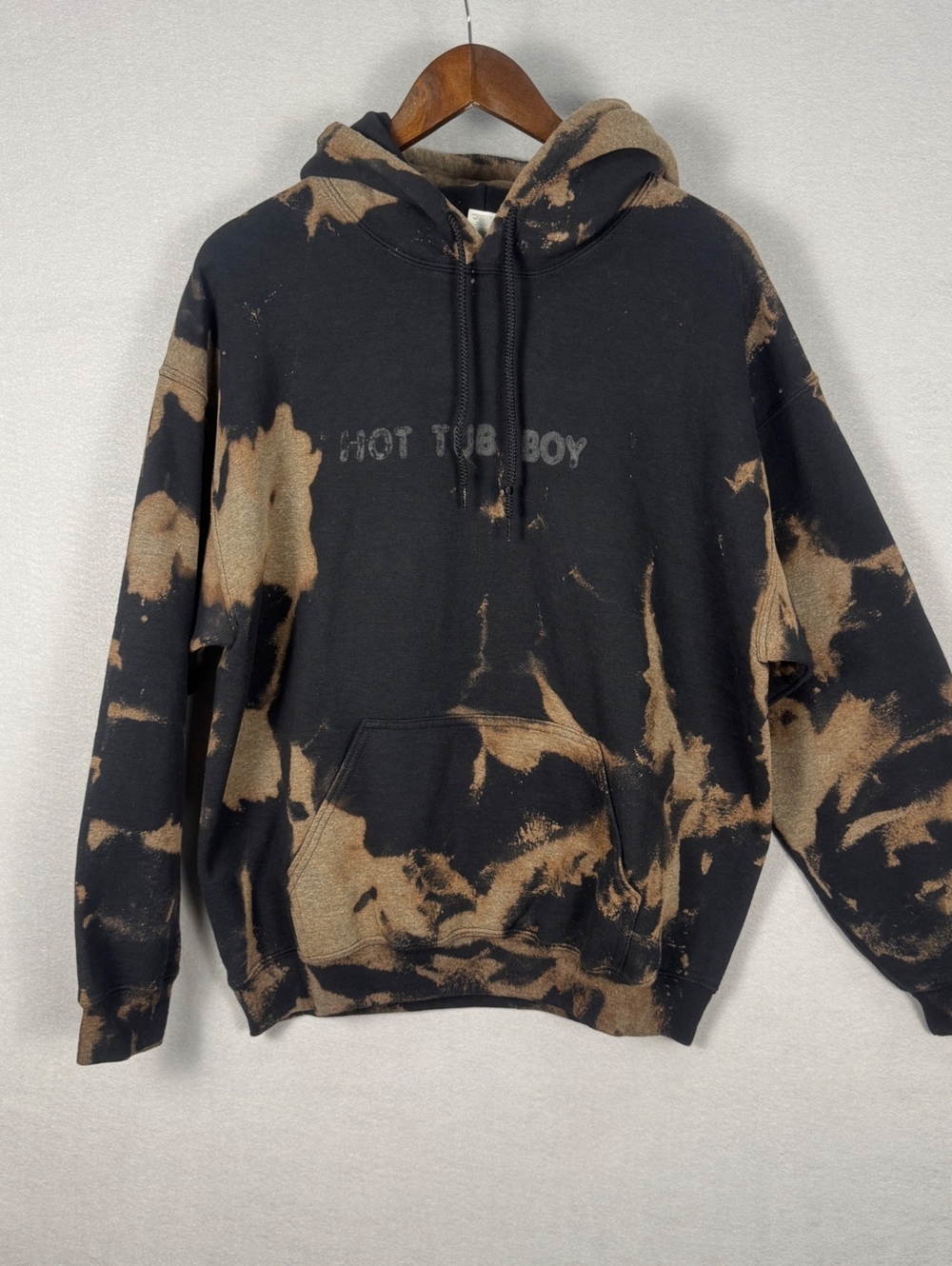 Gildan Black Brown Men's Size M Regular Hoodie